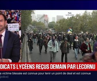 Replay BFM Grand Soir - Les syndicats lycéens reçus demain par Lecornu - 25/10