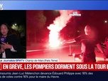 Replay BFM Première - Au pied de la tour Eiffel, les pompiers ont installé un campement pour signifier leur colère