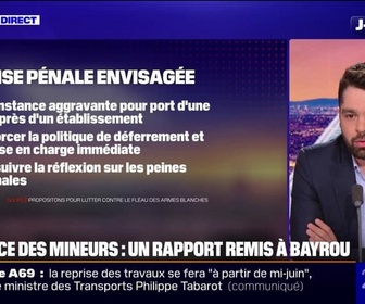 Replay 20H BFM - Vente interdite, vidéoprotection devant les écoles... Ce que préconise le rapport remis à François Bayrou sur les mineurs et les armes blanches