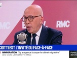 Replay Face à Face - Il faut l'entendre: Éric Ciotti (UDR) réagit aux propos de Michel Houellebecq, qui dit envisager une guerre civile en France