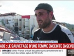 Replay BFM Première - Elle hurlait de douleur: une femme enceinte sauvée des décombres après le passage de la tornade dans l'Aude