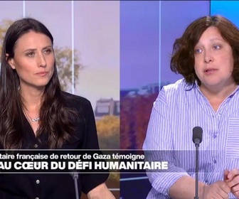 Replay Au cœur de l'info, l'invité - Claire Nicolet : À Gaza, dans n'importe quel bâtiment, y compris un hôpital, vous êtes en danger