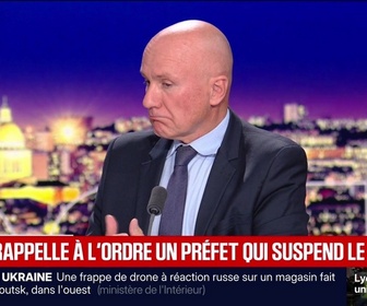 Replay BFM Grand Soir - Nuñez rappelle à l'ordre un préfet qui suspend le LBD - 14/10