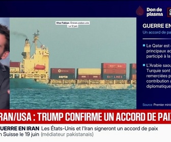 Replay BFM Grand Soir - Iran/USA : Trump confirme un accord de paix - 15/06
