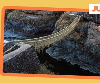 Replay Ni béton, ni acier : un pont d'herbes tressées - ARTE Journal Junior du mardi