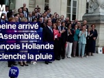 Replay L'image du jour - François Hollande et la pluie, une tradition perpétuée pour son retour à l'Assemblée