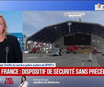 Replay BFM Première - Quel est le dispositif de sécurité mis en place pour la venue du pape en France?