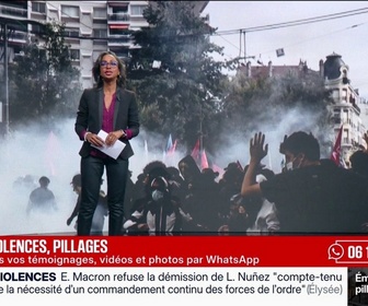 Replay BFM Première - Sur les réseaux sociaux, les riverains témoignent des heurts et pillages dans leurs quartiers