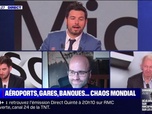 Replay BFM Story Week-end - Story 5 : Aéroports, gares, banques... chaos mondial - 19/02