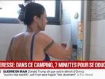 Replay BFM Première - Sécheresse: un camping impose 7 minutes par client pour se doucher