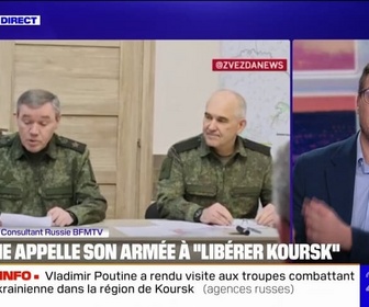 Replay 20H BFM - Guerre en Ukraine: les images de Vladimir Poutine à Koursk