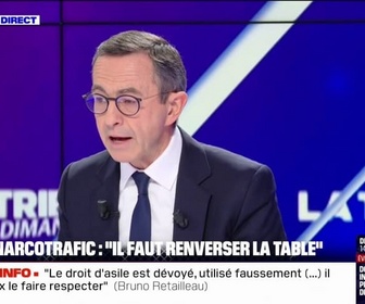 Replay BFM Politique - On va mettre le paquet: Bruno Retailleau promet un texte de loi pour lutter contre le narctrafic