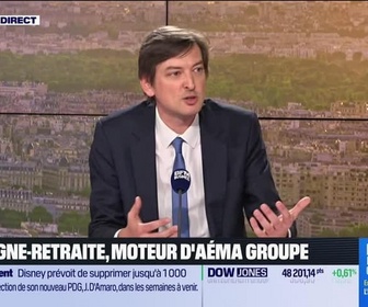 Replay Le 18/19 d'Hedwige Chevrillon - Grande Interview - Adrien Couret (Aéma Groupe) : L'épargne-retraite, moteur d'Aéma Groupe - 09/04