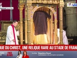 Replay BFM Première - La tunique du Christ, conservée à Argenteuil, va être exposée au Stade de France lors de la visite du pape