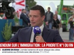 Replay BFM Première - Le RN souhaite un référendum sur l'immigration en cas de victoire à la présidentielle