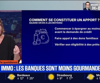Replay BFM Première - SIGNÉ BFM - Crédit immobilier: l'apport réclamé par les banques en baisse