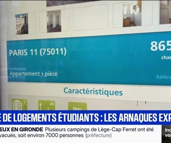 Replay BFM Première - Les arnaques au logement étudiant explosent à l'approche de la rentrée universitaire