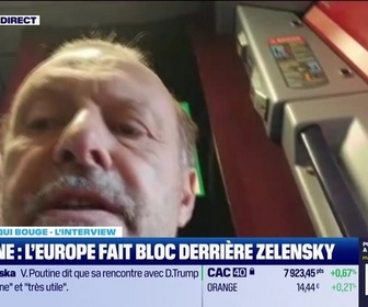 Replay Le monde qui bouge - L'Interview : Ukraine, l'Europe fait bloc derrière Zelensky - 18/08
