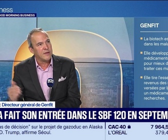 Replay Good Morning Business - French Tech : Genfit a fait son entrée dans le SBF 120 en septembre - 01/10