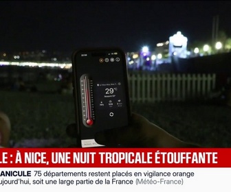 Replay BFM Première - J'attends l'hiver avec impatience: à Nice, les habitants ont passé une nuit tropicale étouffante