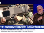 Replay BFM Grand Soir - Finistère : cinq drones survolent une base sous-marine - 05/12