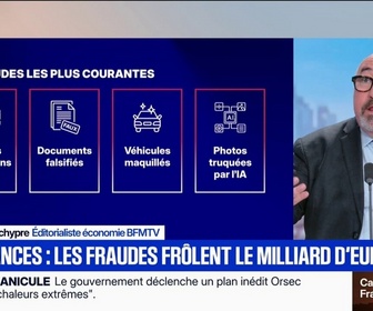 Replay BFM Première - Les assureurs ont détecté près d'un milliard d'euros d'escroqueries en 2025, soit une augmentation de 5% par rapport à 2024