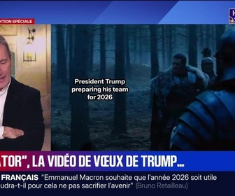 Replay BFM Grand Soir - Gladiator, la vidéo de voeux de Trump - 31/12