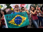 Replay Je ne vote pas pour ceux qui vendent le Brésil: des milliers d'étudiants pro-Lula à Rio