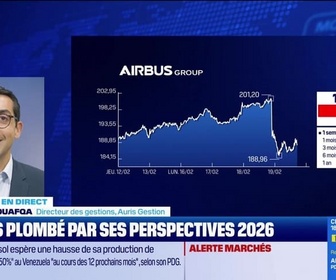 Replay BFM Bourse - Airbus douche les marchés, abaisse son objectif de production - 19/02