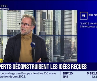 Replay BFM Bourse - Mythomètre : La BCE viendra de toute façon à la rescousse pour tout régler, FAUX répond Jean-François Robin - 28/10