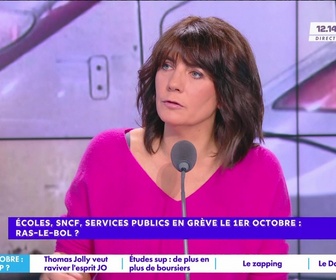 Replay Estelle Midi - Ecole, SNCF, services publics en grève le 1er octobre : ras-le-bol ?