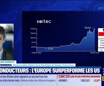 Replay BFM Bourse - Semi-conducterus : l'Europe surperforme les US - 26/05