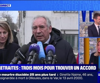 Replay Le Live BFM - Retraites : Bayrou veut un accord fin mai - 18/01