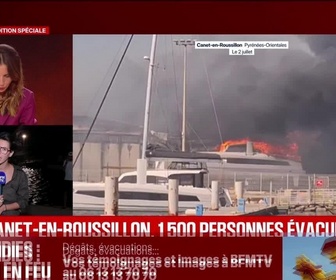 Replay BFM Grand Soir - Feu à Canet-en-Roussillon : 1 500 personnes évacuées - 02/07