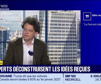 Replay BFM Bourse - Mythomètre : La Fed est indépendante FAUX répond Thibault Prébay - 25/08