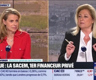 Replay La Grande Interview - Cécile Rap-Veber (Sacem) : Musique, la Sacem, 1er financeur privé - 18/06