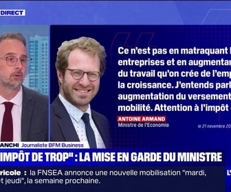 Replay La chronique éco - Attention à l'impôt de trop: la mise en garde d'Antoine Armand sur les cotisations patronales