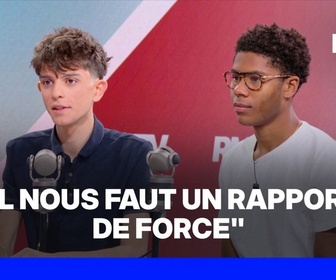 Replay Face à Face - Colère des lycéens: Louis Letoublon et Nathanël Combary, syndicalistes lycéens, prennent la parole