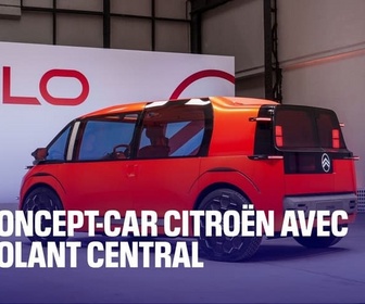 Replay Trajectoire - Un concept-car Citroën avec un volant central