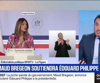 Replay BFM Première - La porte-parole du gouvernement Maud Bregeon soutient Édouard Philippe pour la présidentielle en 2027