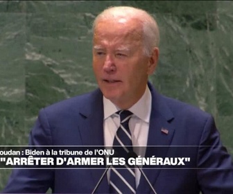 Replay Journal De L'afrique - Le monde doit arrêter d'armer les généraux au Soudan, exhorte Joe Biden à l'ONU