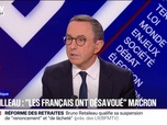 Replay BFM Politique - Il devrait prendre du recul parce que les Français l'ont désavoué, déclare Bruno Retailleau (LR) au sujet d'Emmanuel Macron qu'il appelle à se mettre en retrait