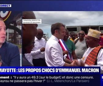 Replay BFM Story Week-end - Story 7 : Mayotte, les propos chocs d'Emmanuel Macron (2) - 20/12