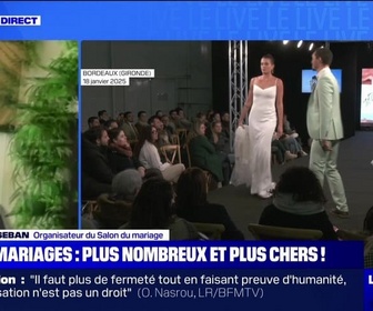 Replay Le Live BFM - Mariages : plus nombreux et plus chers ! - 24/01