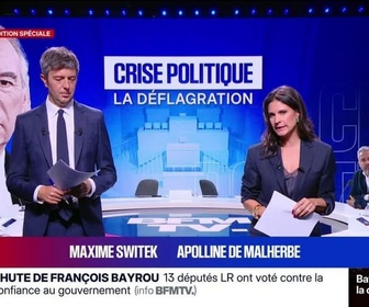 Replay Les émissions spéciales - Édition spéciale - Crise politique : la déflagration (1/2) - 08/09
