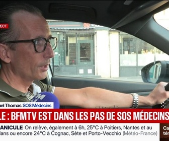 Replay BFM Première - Beaucoup plus d'appels qu'habituellement: le quotidien de SOS Médecins lors des périodes de canicule