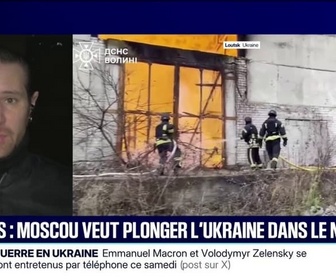Replay 20H BFM - Une nouvelle frappe de missile russe a fait huit blessés en Ukraine. Plusieurs infrastructures électriques ont été touchées