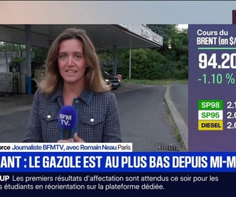 Replay BFM Première - Carburants: le prix moyen du litre de gazole au plus bas depuis la mi-mars