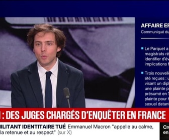 Replay 20H BFM - Me Mathias Darmon, avocat d'Innocence en danger, réagit à la désignation de magistrats par le parquet de Paris dans l'affaire Epstein