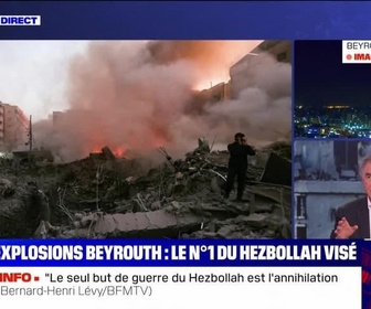 Replay BFM Story Week-end - Story 5 : Le QG du Hezbollah à Beyrouth lourdement touché par des frappes israéliennes - 27/09